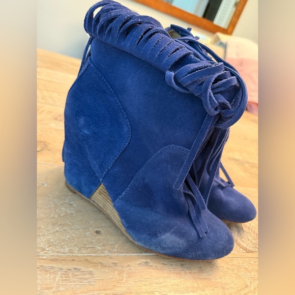 Koolaburra by UGG Fringed Leather Ankle Boots - Picture 1 of 5